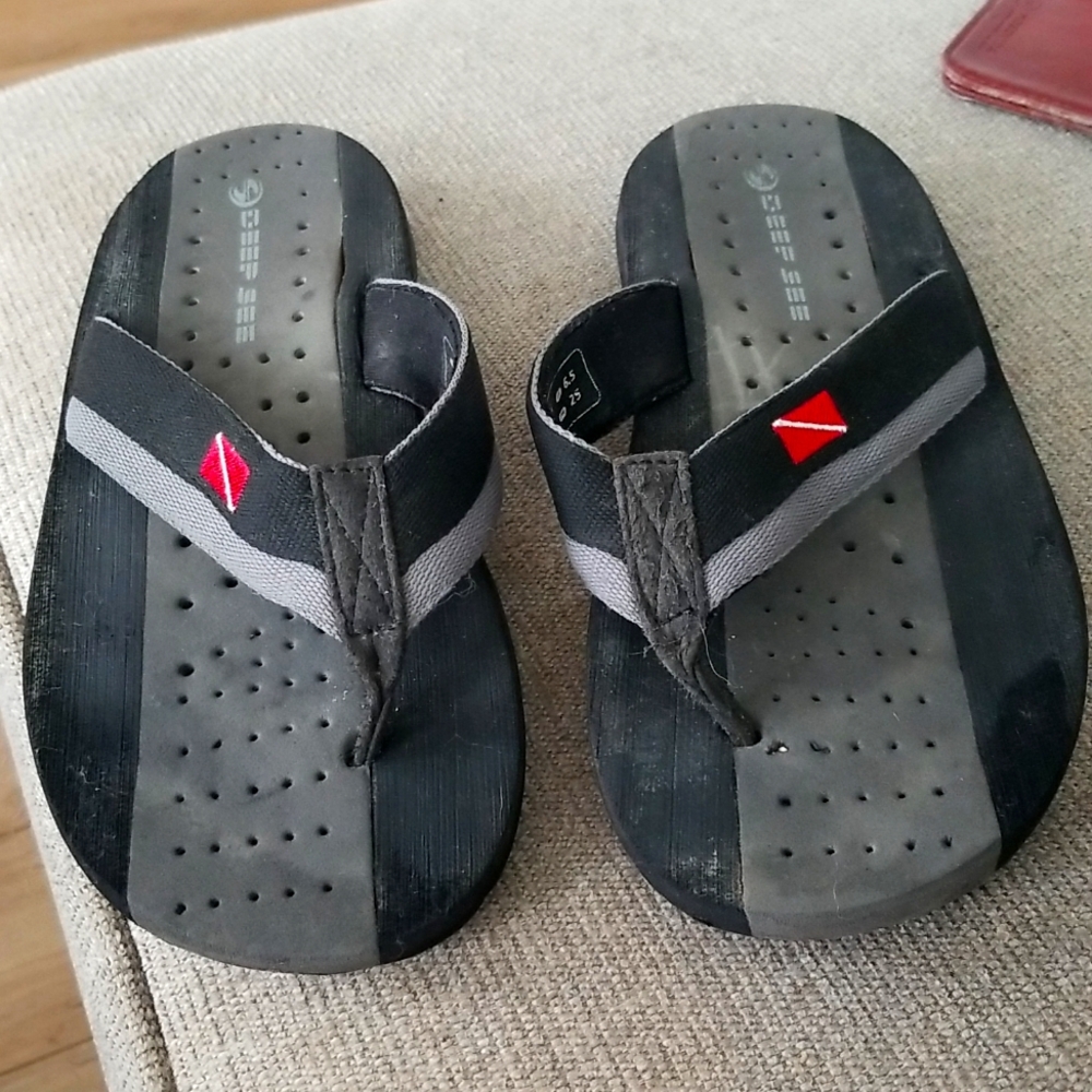 Mens Deep Sea Airform Thong Sandals 7